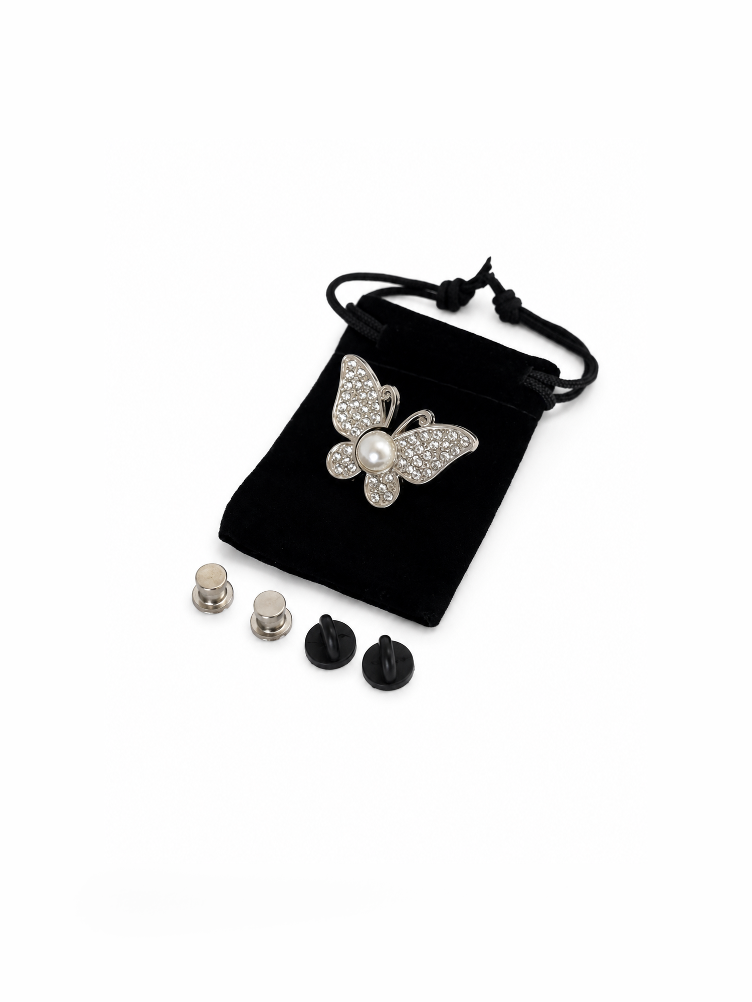 Spilla regolatrice per la vita farfalla crystal – Stringi jeans