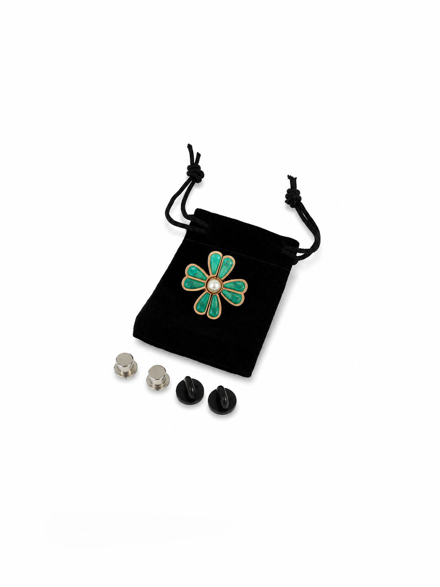 Flor de Ocho Pétalos – Pin Ajustador de cintura para jeans y pantalones