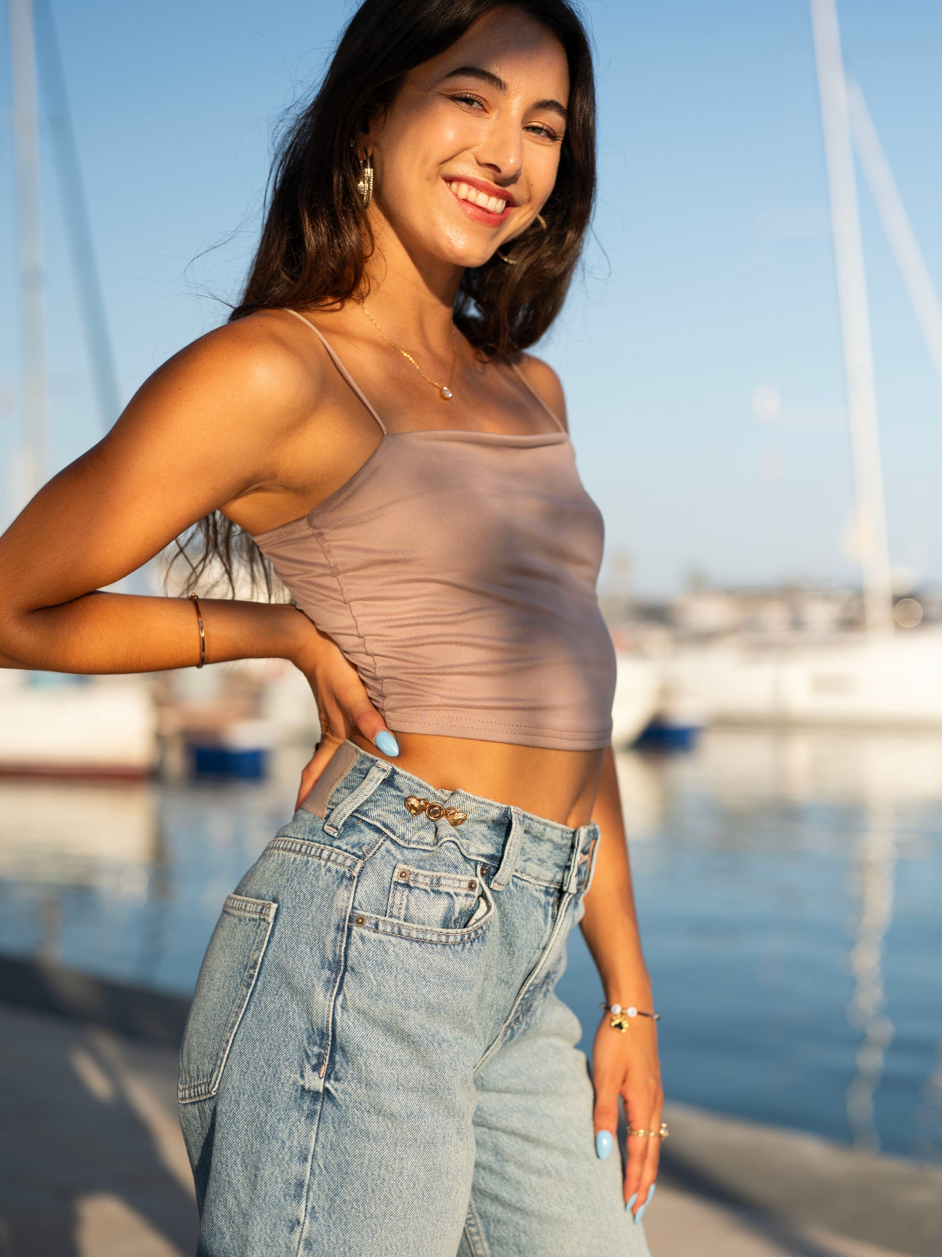 Taillen-Pin Rustikales Herz für Jeans und Hosen