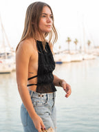 Trébol Negro – Pin Ajustador de cintura para jeans y pantalones