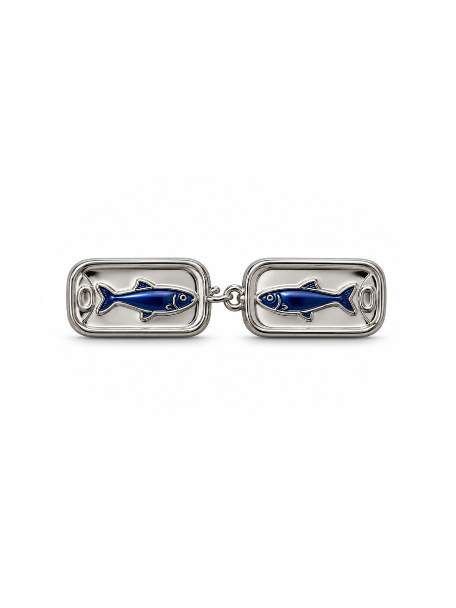 Sardinenbüchse – Silber/Blau