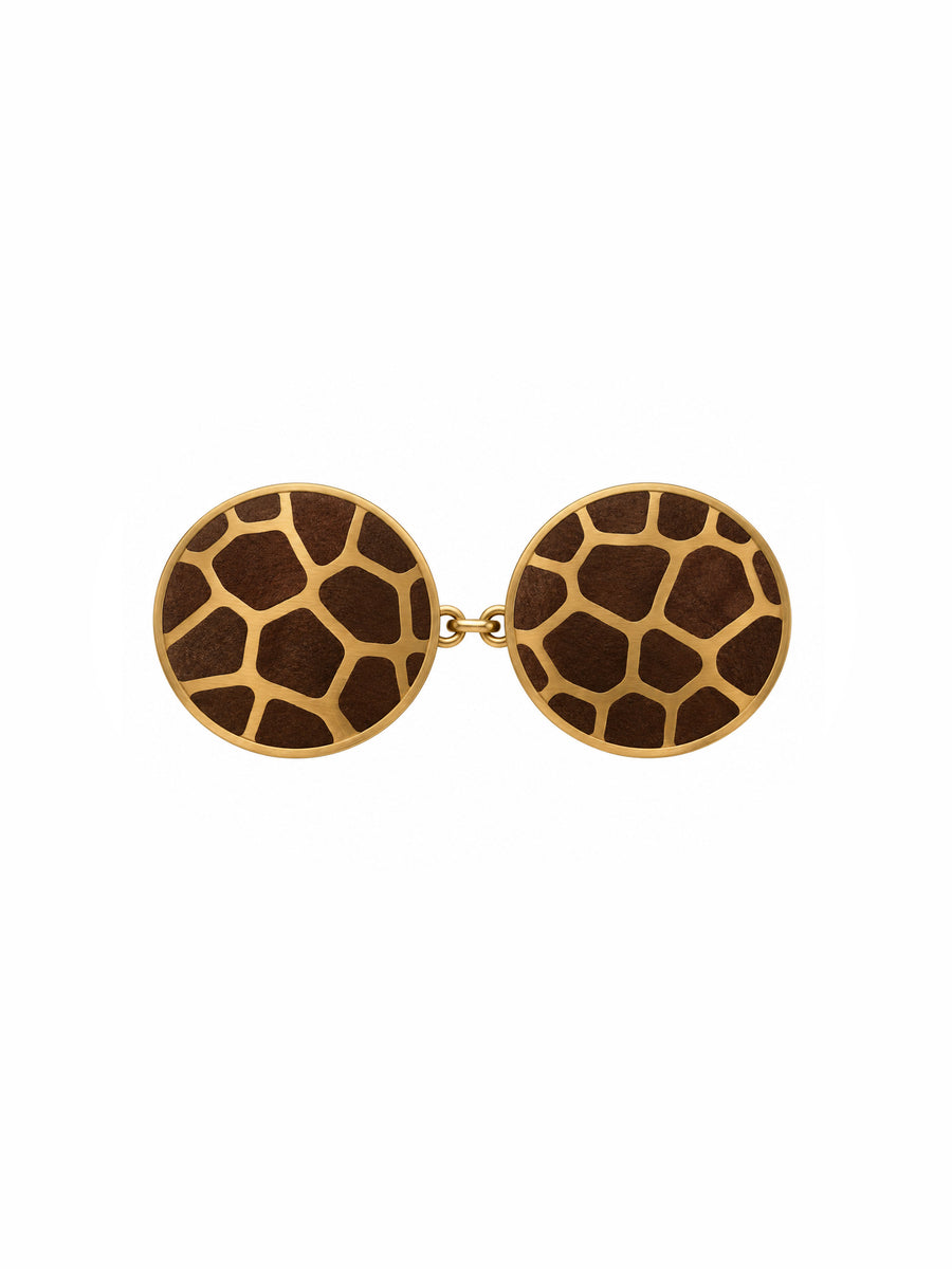 Giraffen-Scheibe – Gold/Braun