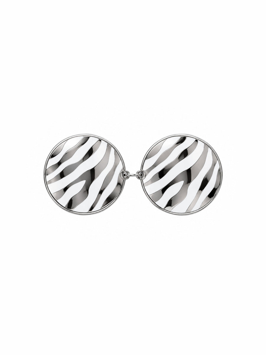 Zebra-Scheibe – Weiß/Silber